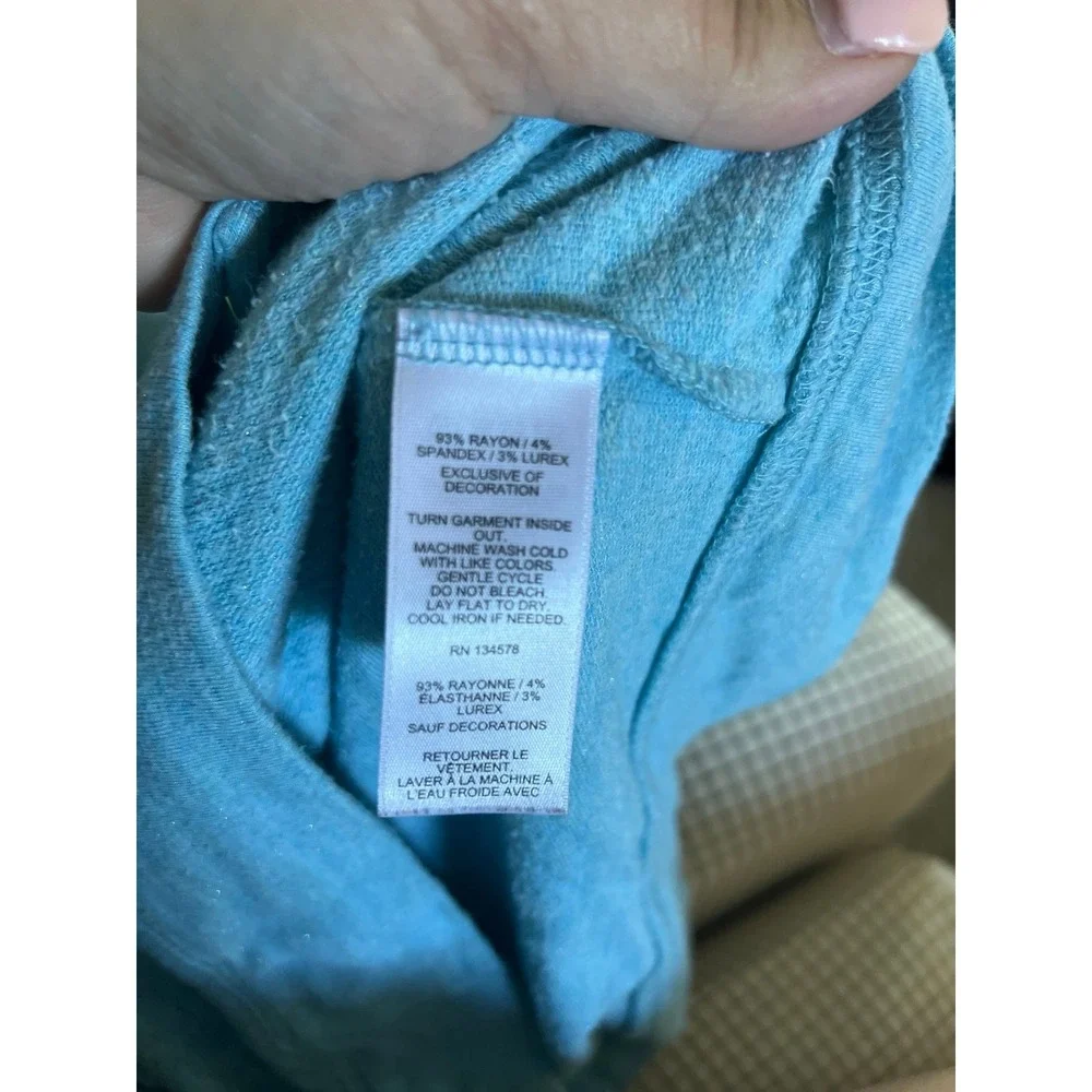 Vineyard vines blue girls cotton‎ zip-up size 7-8